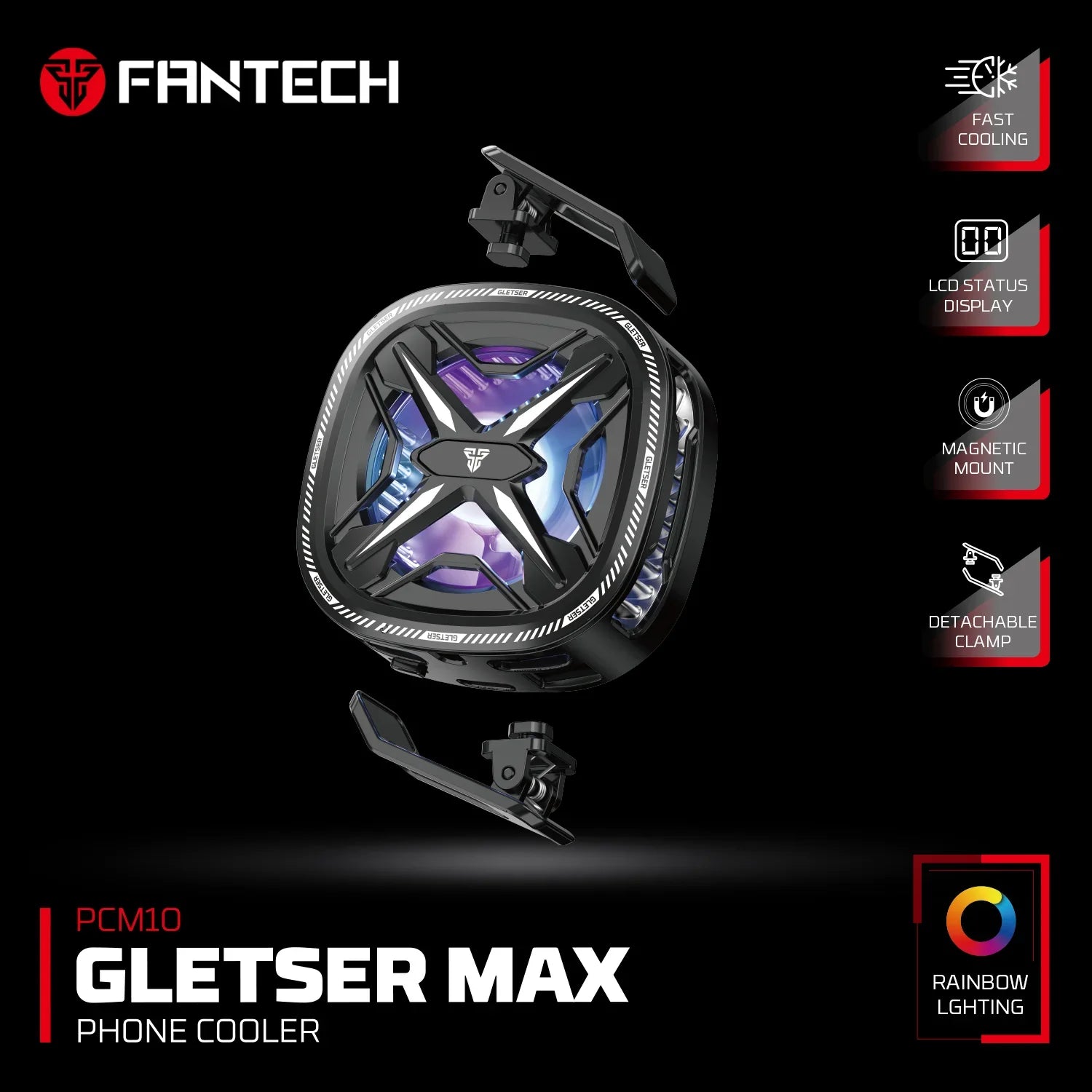 Fantech gletser max pcm10 phone cooler computer system cooling parts