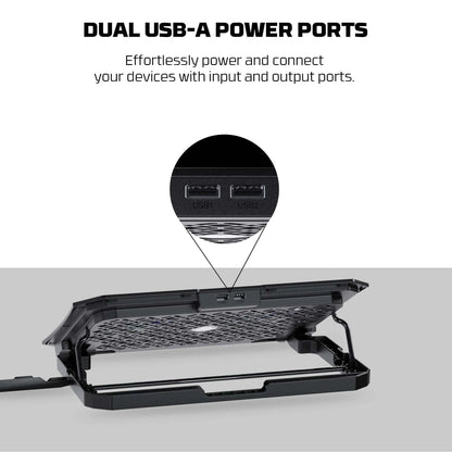 Fantech nc14 notebook cooler laptop cooling pad computer risers & stands