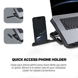 Fantech nc14 notebook cooler laptop cooling pad computer risers & stands