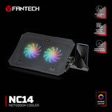 Fantech nc14 notebook cooler laptop cooling pad computer risers & stands