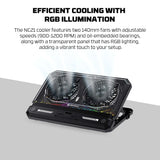 Fantech nc21 notebook cooler laptop cooling pad computer risers & stands