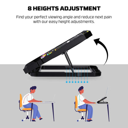 Fantech nc21 notebook cooler laptop cooling pad computer risers & stands