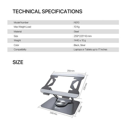 Fantech ns10 notebook stand - cooling stands