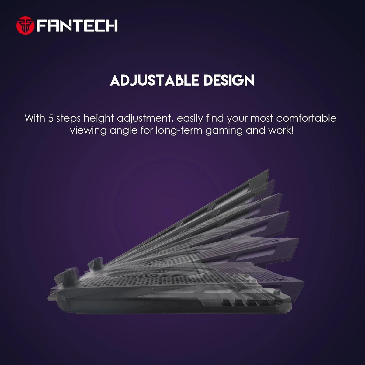 Fantech rgb laptop cooling pad nc20 for enhanced performance and style - cooling stands