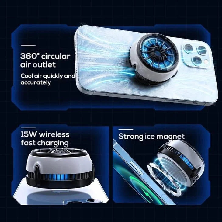 Memo cx-03 magnetic phone cooler with wireless charging wireless chargers