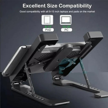 Multi position foldable bracket laptop cooler tablet stand h688ذ