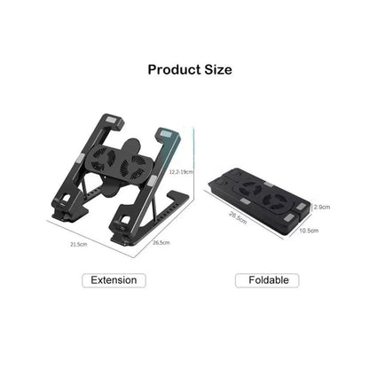 Multi position foldable bracket laptop cooler tablet stand h688ذ