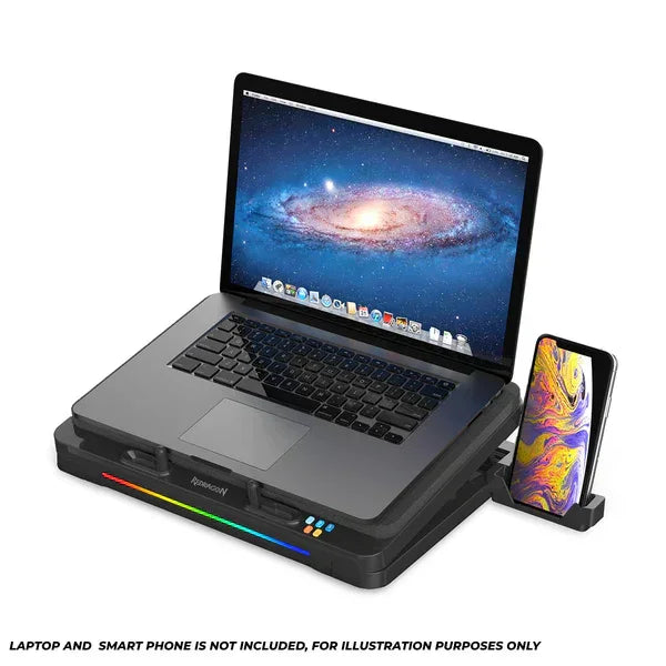 Redragon windseeker rgb turbo fan laptop cooler (gcp512) computer system