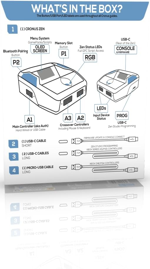 Cronus Zen Controller Emulator for Xbox Playstation Nintendo and PC Controller