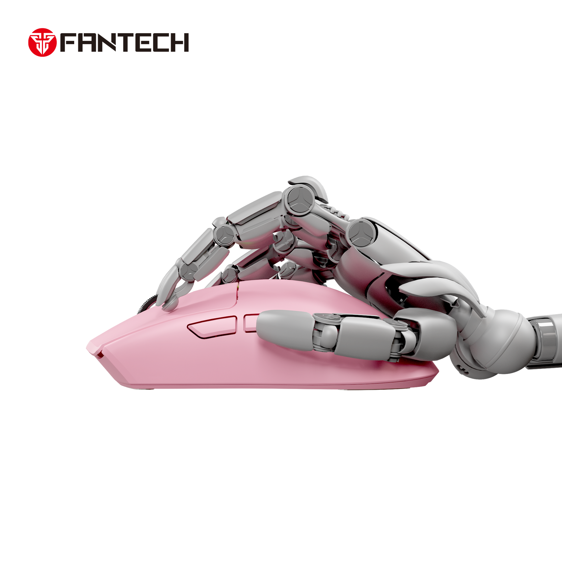 FANTECH TANTOE WG13E Wireless Mouse Three-mode switching and Magnetic Rechargeable Dock PixArt PAW3311 Up to 45 hours Macro Mic - Pink - - Fun Touch Shop