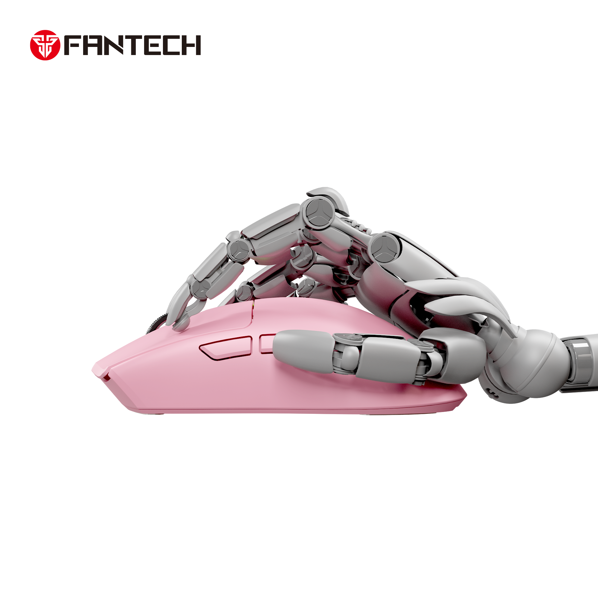 FANTECH TANTOE WG13E Wireless Mouse Three-mode switching and Magnetic Rechargeable Dock PixArt PAW3311 Up to 45 hours Macro Mic - Pink - - Fun Touch Shop