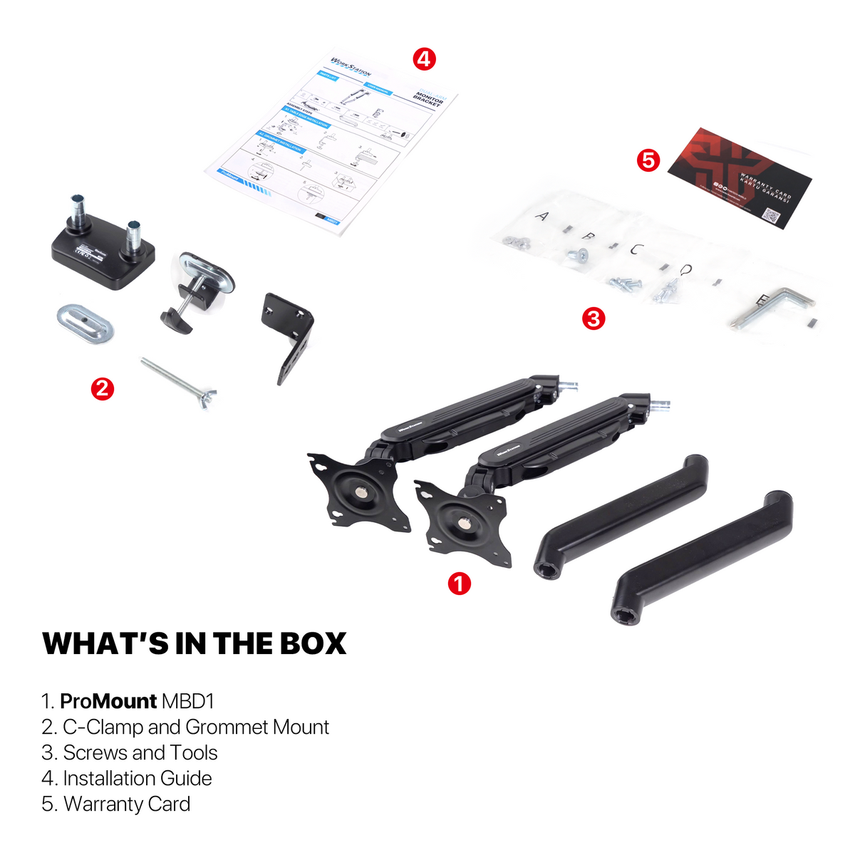 Fantech workstation mbd1 dual-arm monitor mount 90 degree for 13’’ to 32’’ screen adjustable spring dual monitor arm