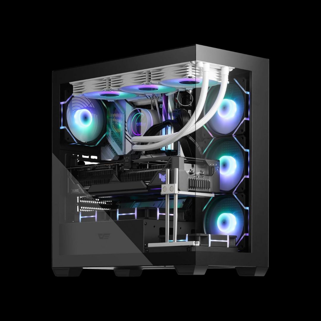 Darkflash (ds900) atx mid-tower pc case 6fan argb - Fun Touch