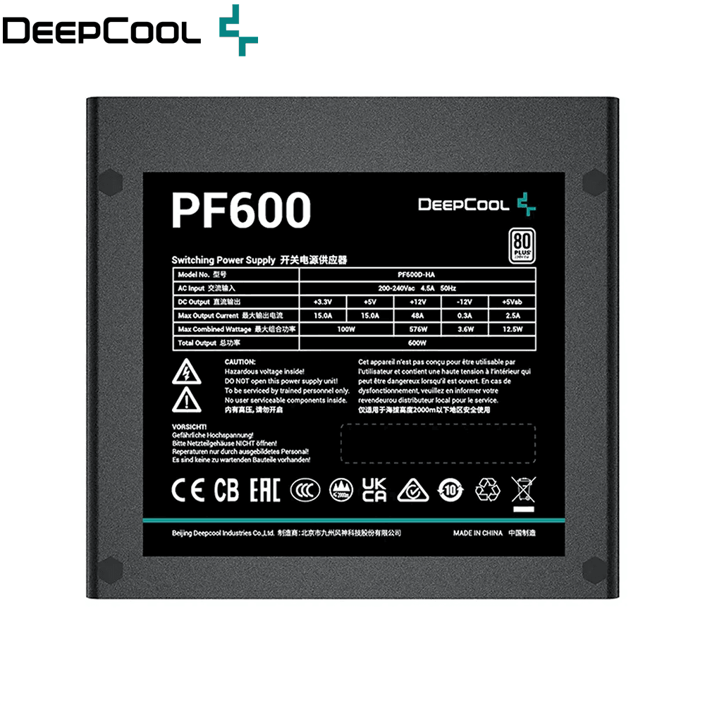 Deepcool pf600 series power supply unit - Fun Touch