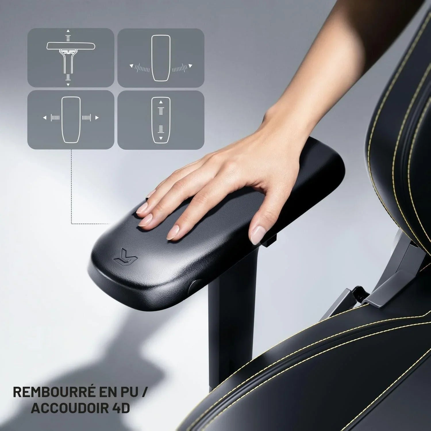 Cybeart | batman classic - chaise de gaming/bureau série apex | lombaire 4d