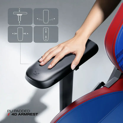 Cybeart | superman classic - chaise de gaming/bureau série apex | lombaire 4d