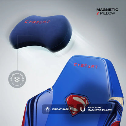 Cybeart | superman classic - chaise de gaming/bureau série apex | lombaire 4d