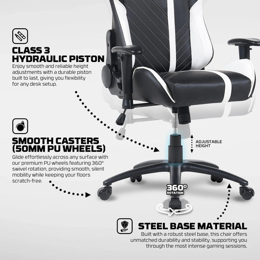 Fantech gc194 gaming chair blue gaming chairs