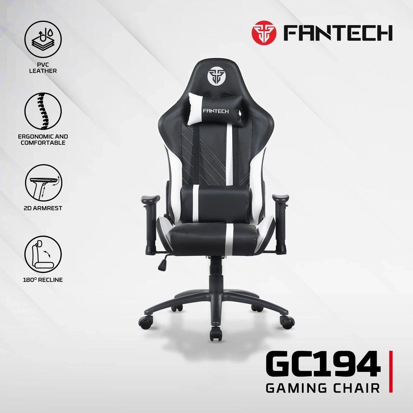 Fantech gc194 gaming chair blue gaming chairs