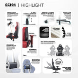 Fantech gc194 gaming chair blue gaming chairs