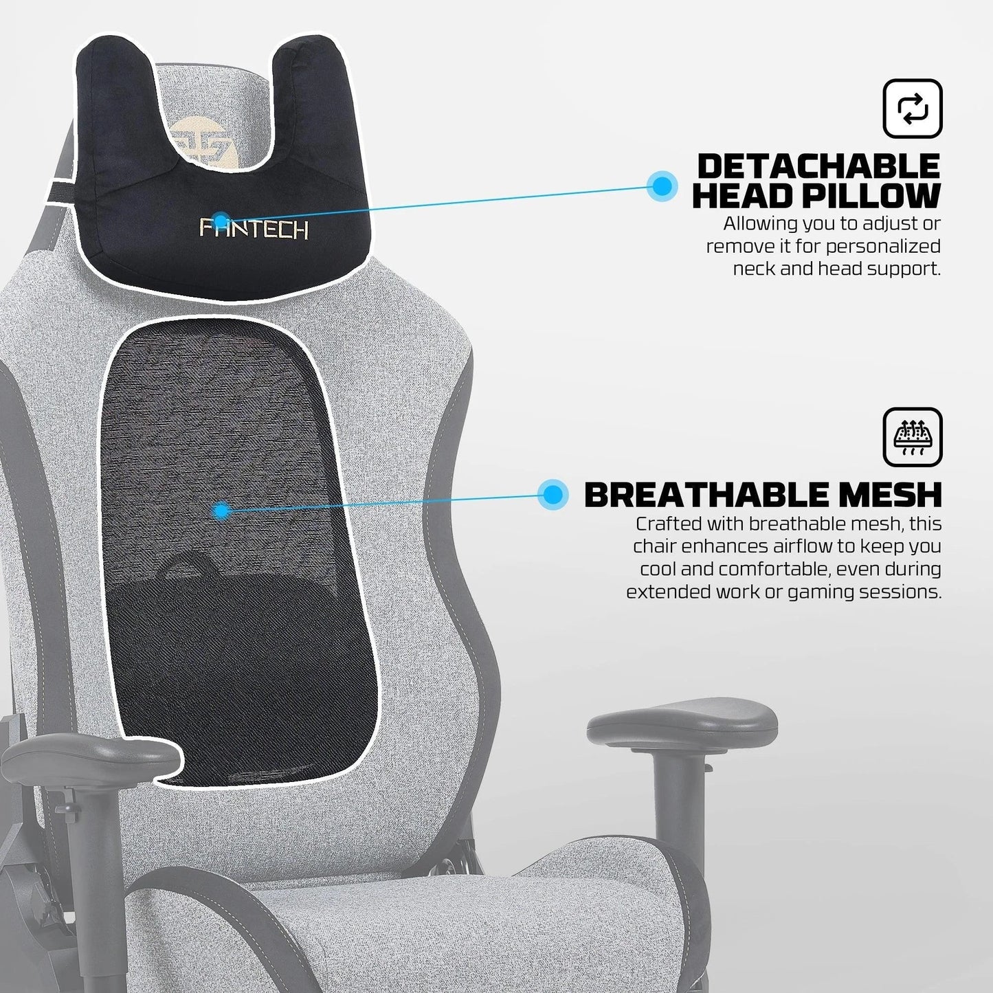Fantech gc195 gaming chair gaming chairs