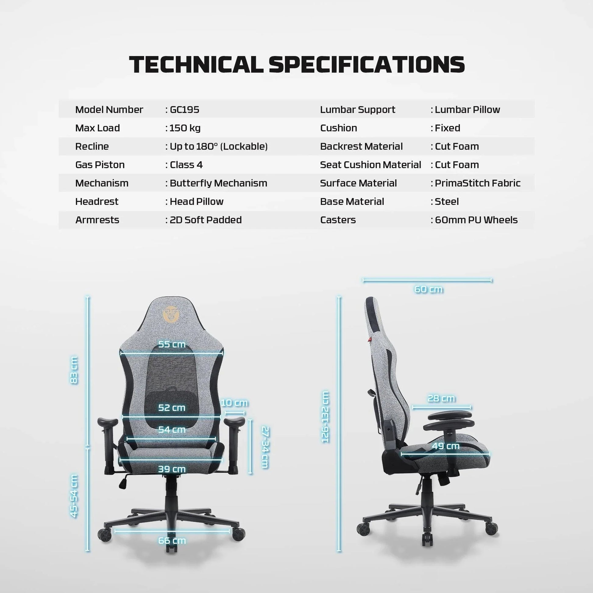 Fantech gc195 gaming chair gaming chairs