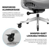 Fantech oc1 pro ergonomic office chair black office chairs