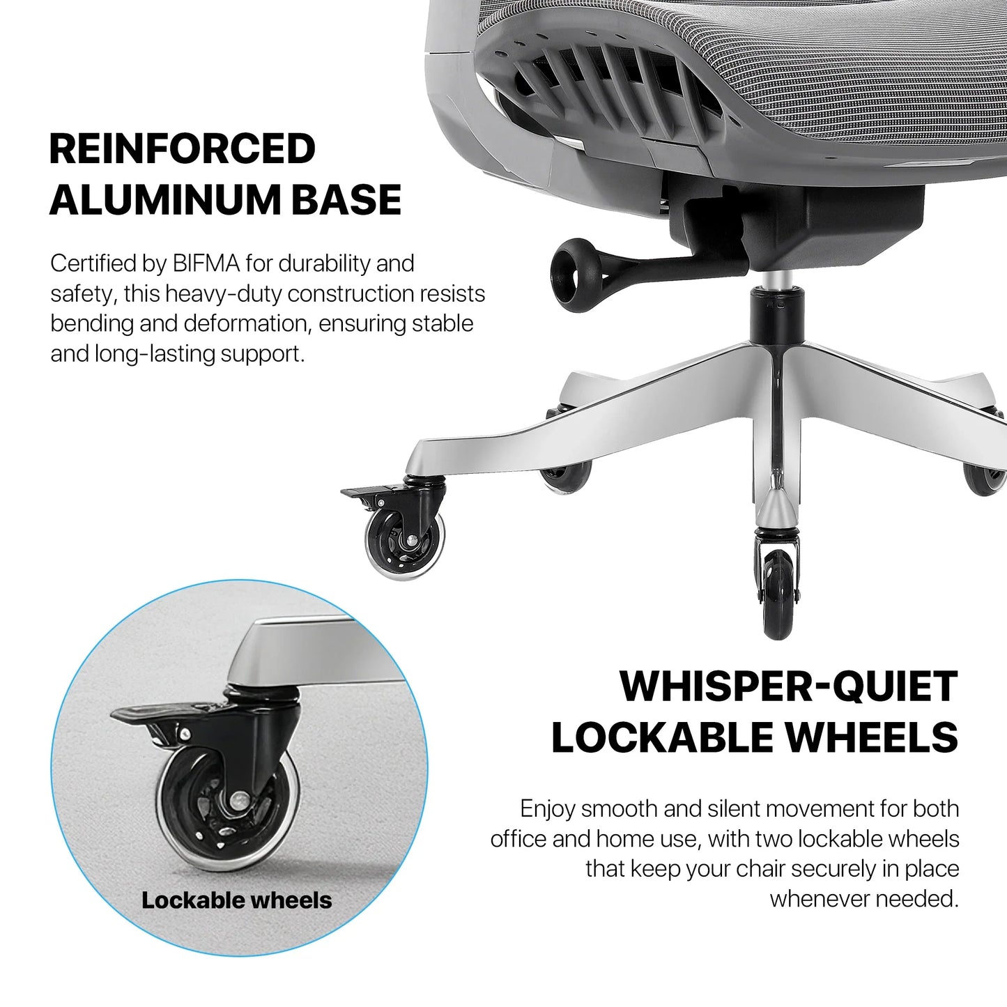 Fantech oc1 pro ergonomic office chair white office chairs