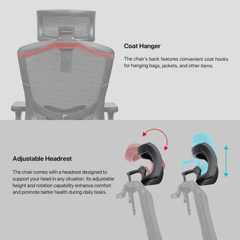 Fantech oca259 pro office chair (black) office chairs