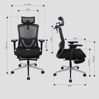 Fantech oca259 pro office chair (black) office chairs