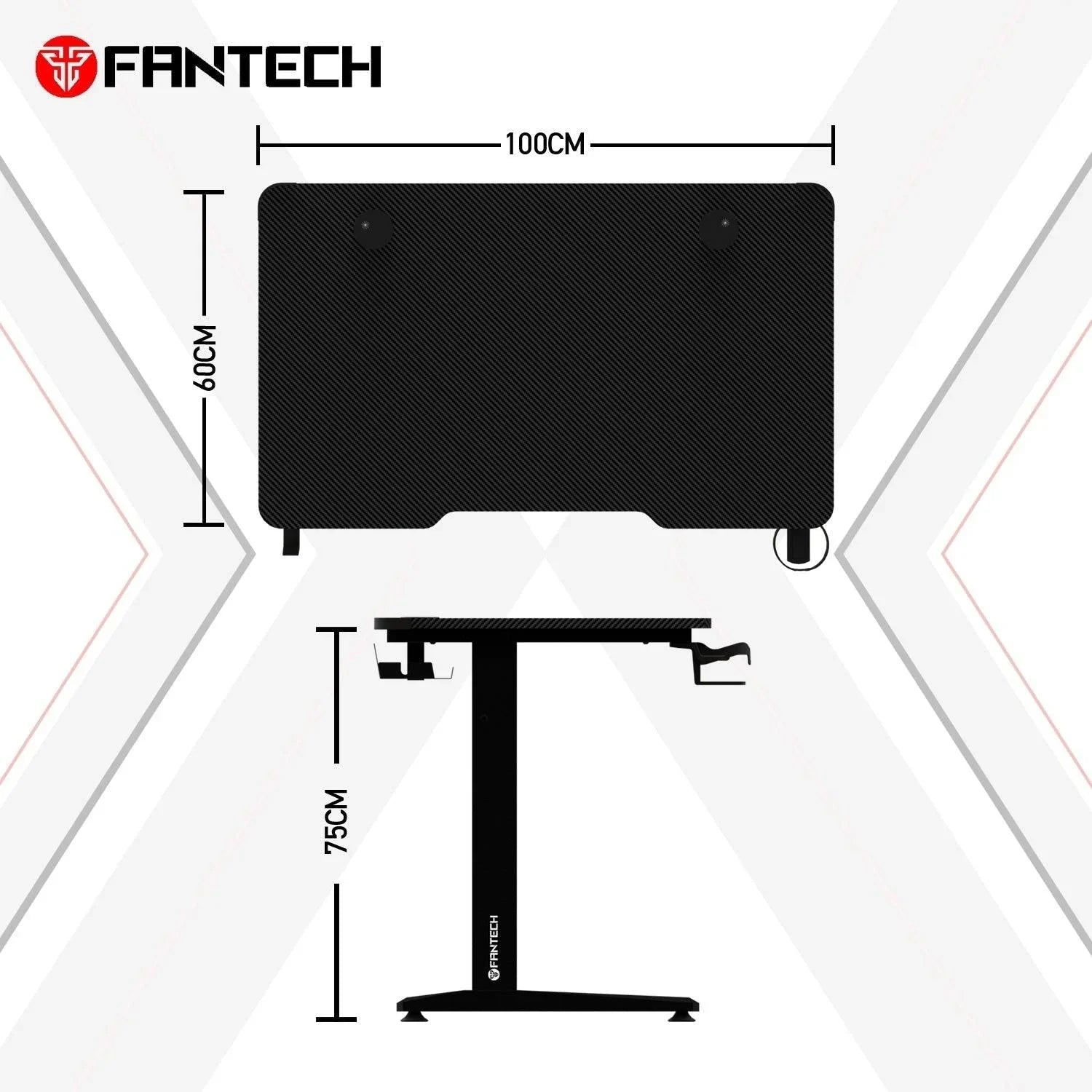 Fantech tigris gd210 gaming desk rgb illumination premium and sleek large