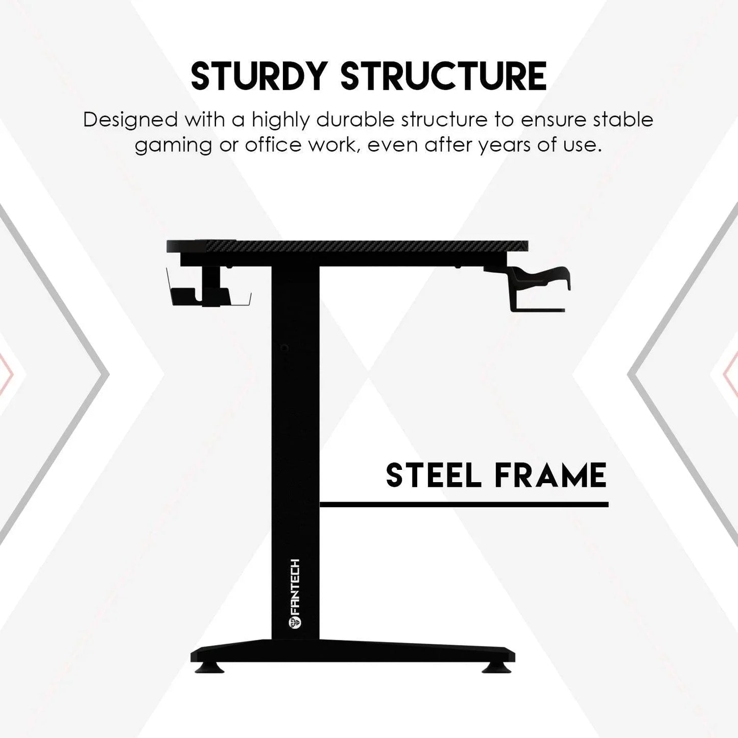 Fantech tigris gd210 gaming desk rgb illumination premium and sleek large
