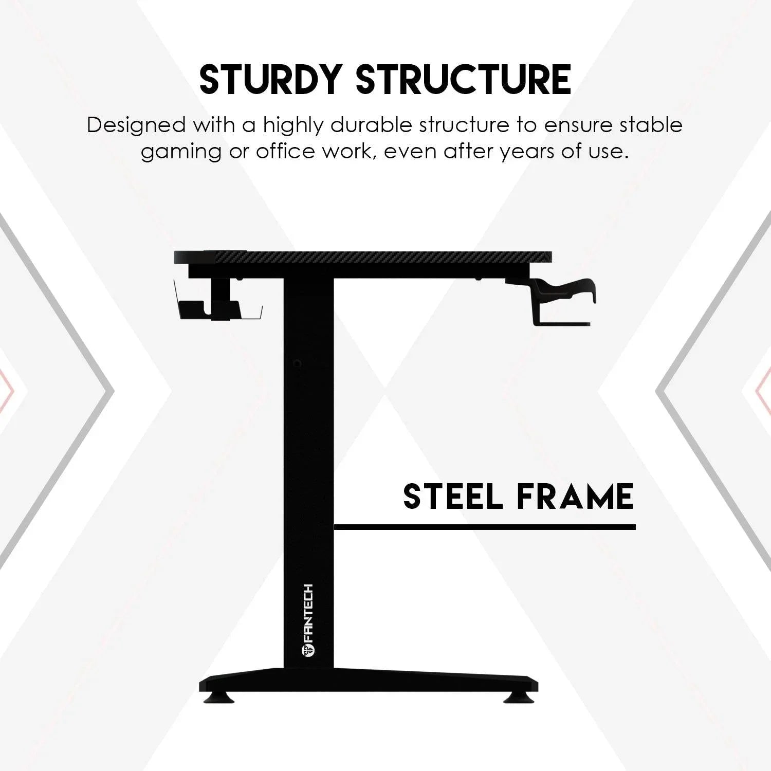 Fantech tigris gd210 gaming desk rgb illumination premium and sleek large