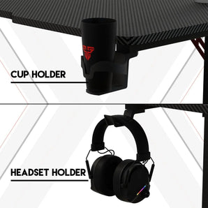 Fantech tigris gd214 gaming desk rgb illumination premium and sleek large