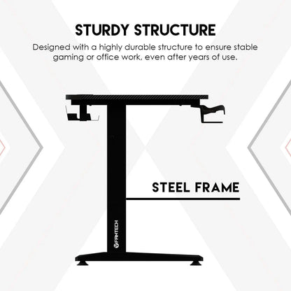 Fantech tigris gd214 gaming desk rgb illumination premium and sleek large