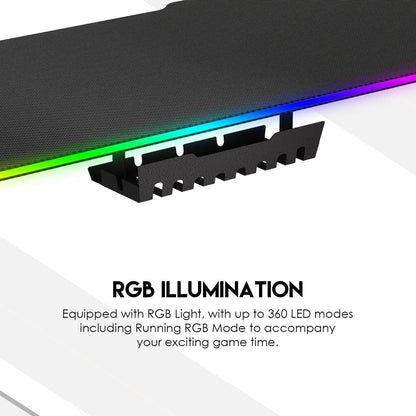 Fantech tigris gd214 gaming desk rgb illumination premium and sleek large