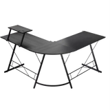 Gameon l-shaped slayer i series gaming desk (size: 129*129*74cm & table top