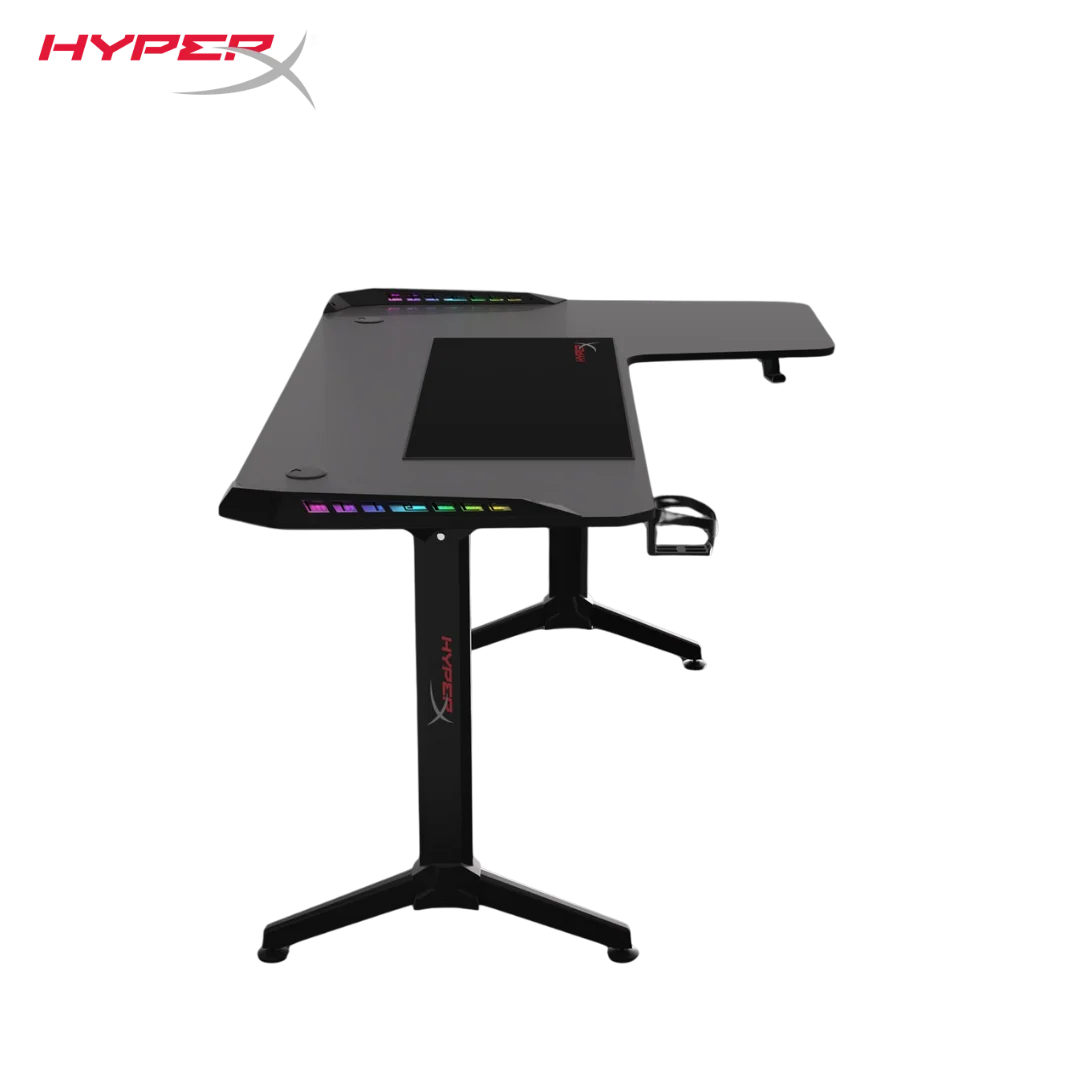 Hyperx gaming desk (l) 160*60 cm (l: 100cm) rgb lighting desks