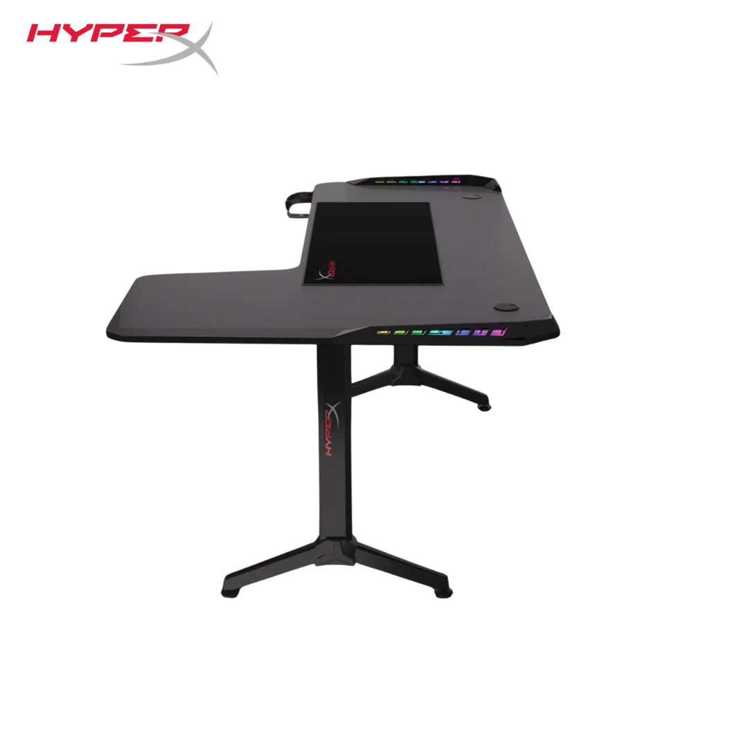Hyperx gaming desk (l) 160*60 cm (l: 100cm) rgb lighting desks