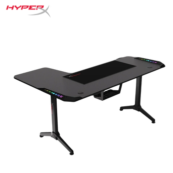 Hyperx gaming desk (l) 160*60 cm (l: 100cm) rgb lighting desks