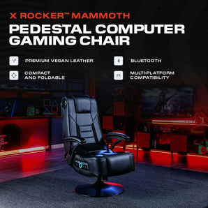 X rocker pro 4.1 pedestal gaming chair with 4.1 wireless audio system gaming