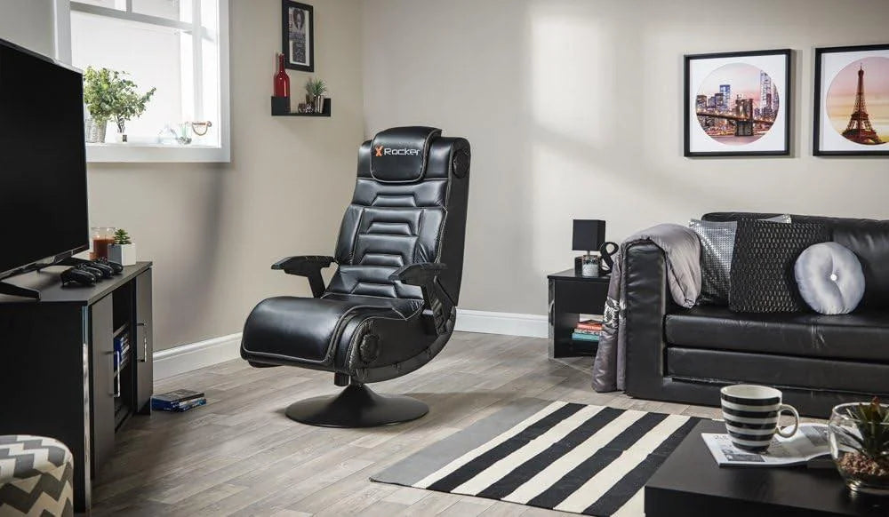 X rocker pro 4.1 pedestal gaming chair with 4.1 wireless audio system gaming