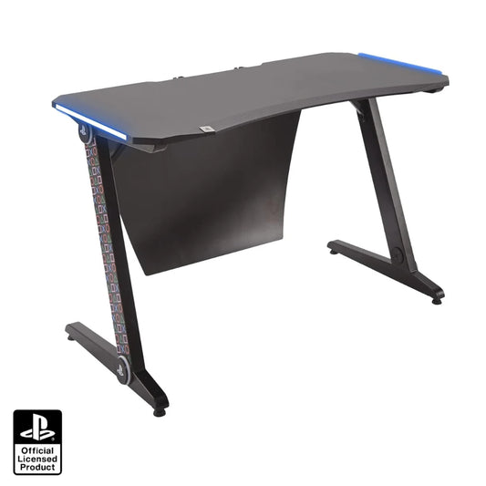 Xrocker official playstation gaming desk led lights pc office workstation desks