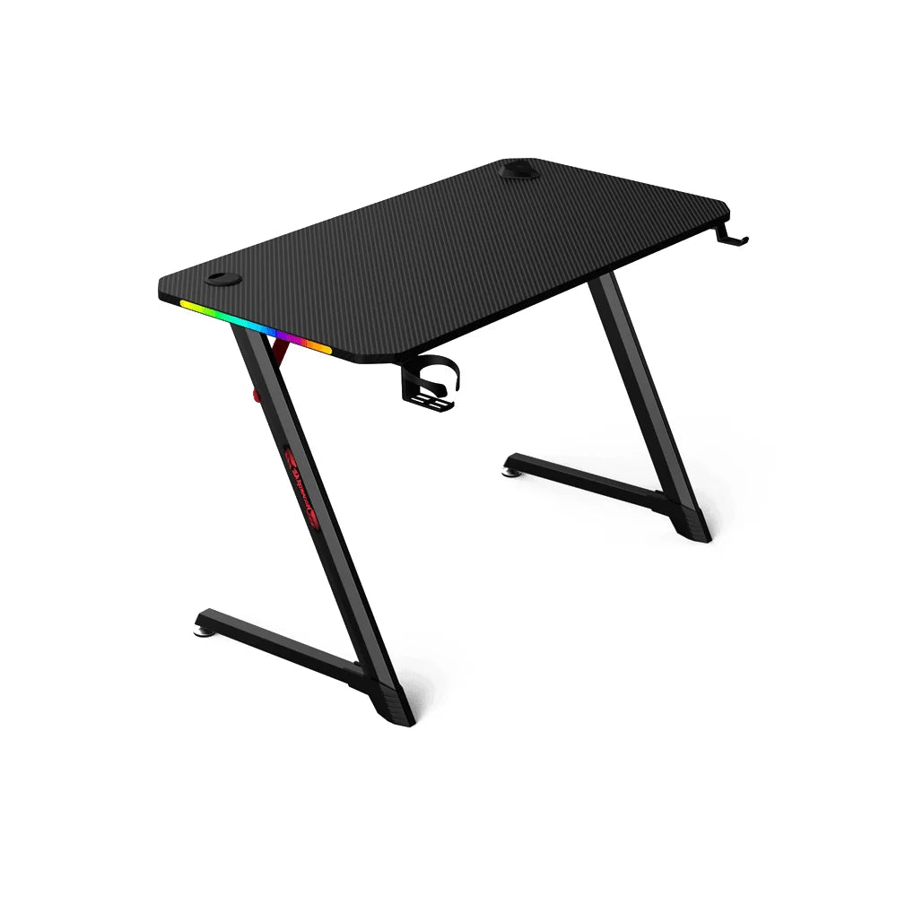 Z-shaped gaming desk