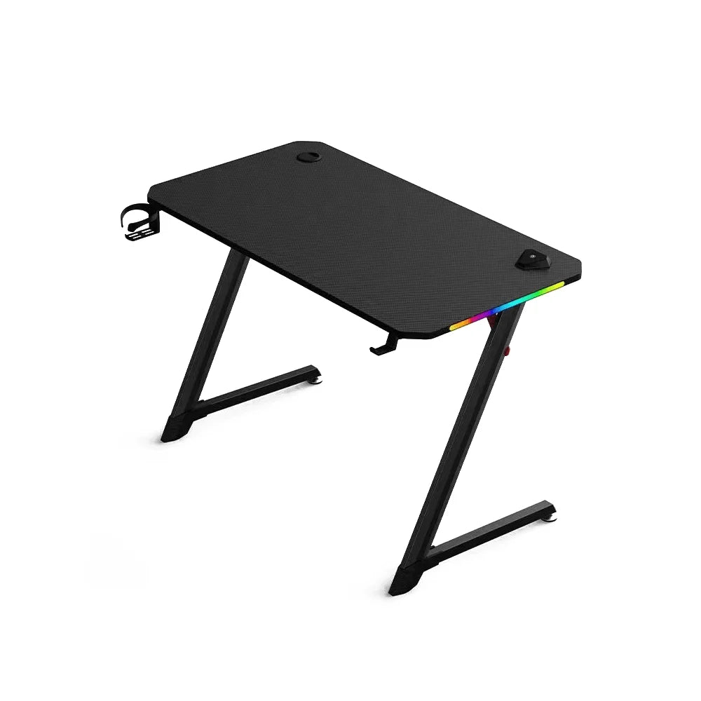 Z-shaped gaming desk