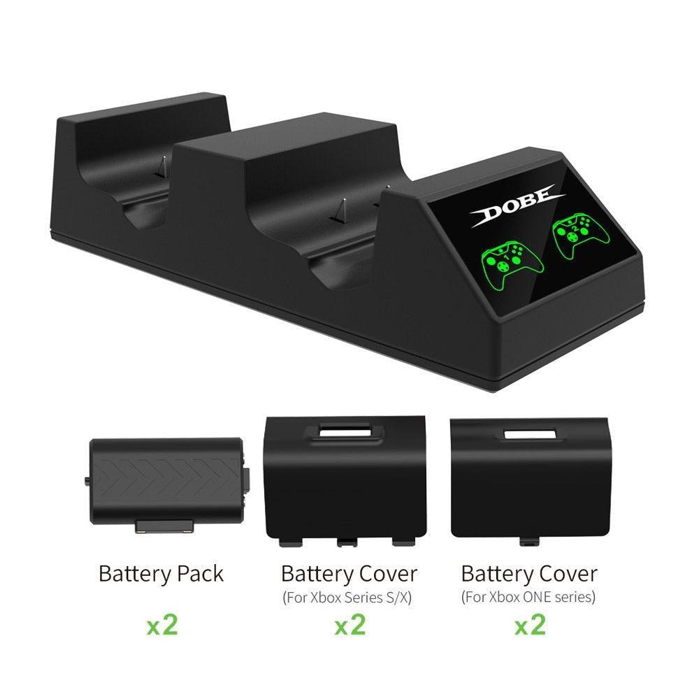 Dobe charging dock xbox series stick xbox one with 2 battery tyx-1817x - Fun Touch