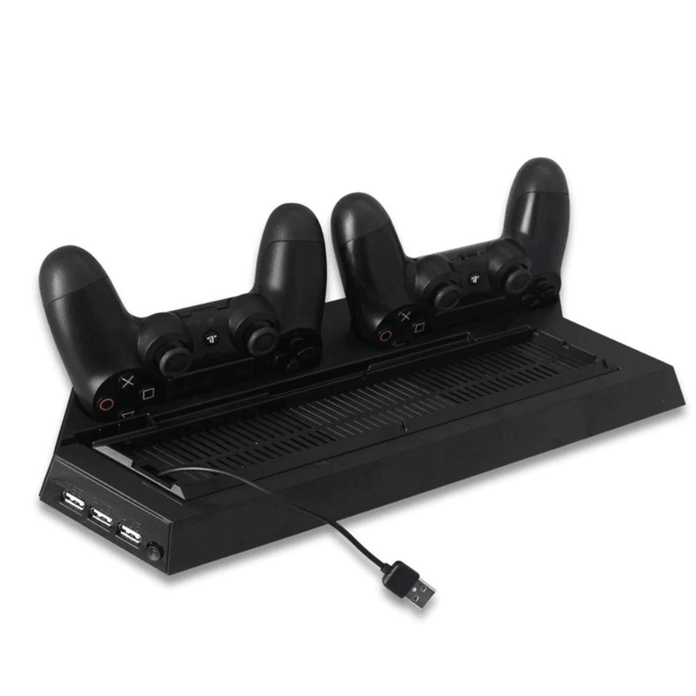 DOBE TP4 023B For PS4 Slim Console Vertical Stand with Cooling Fan Console