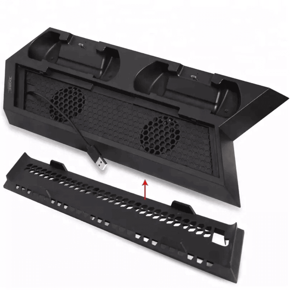 DOBE TP4 - 023B For PS4 Slim Console Vertical Stand with Cooling Fan JOD 15