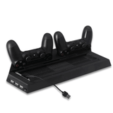 DOBE TP4 - 023B For PS4 Slim Console Vertical Stand with Cooling Fan Console 15