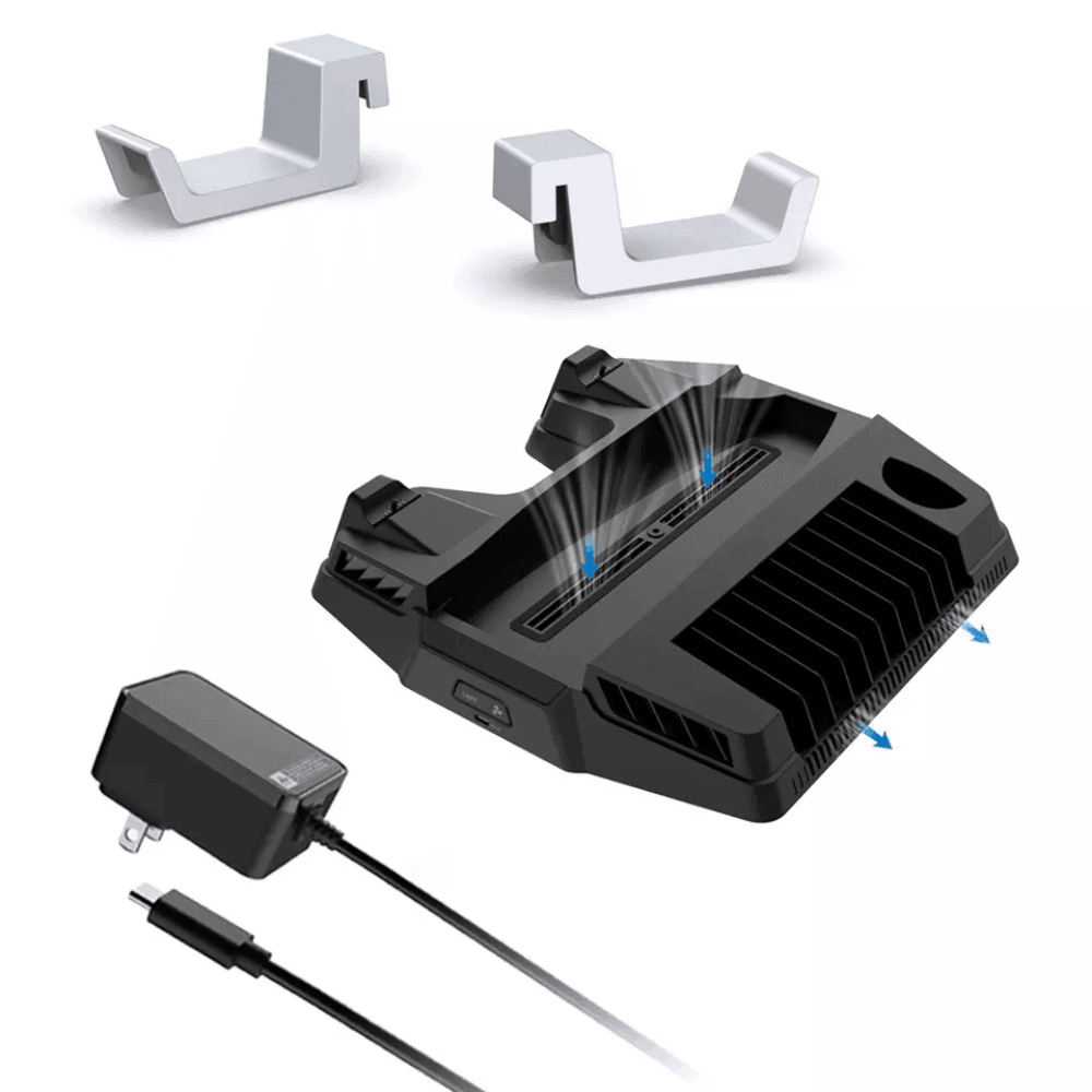 Dobe Tp5 - 1525B PS5 Cooling Controller Dual Charging Stand Console 25 JOD